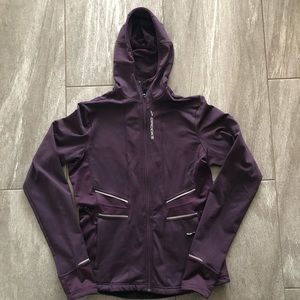 Fleece lined running jacket